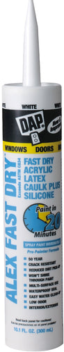 DAP Alex Fast Dry 10.1-oz White Paintable Latex Caulk